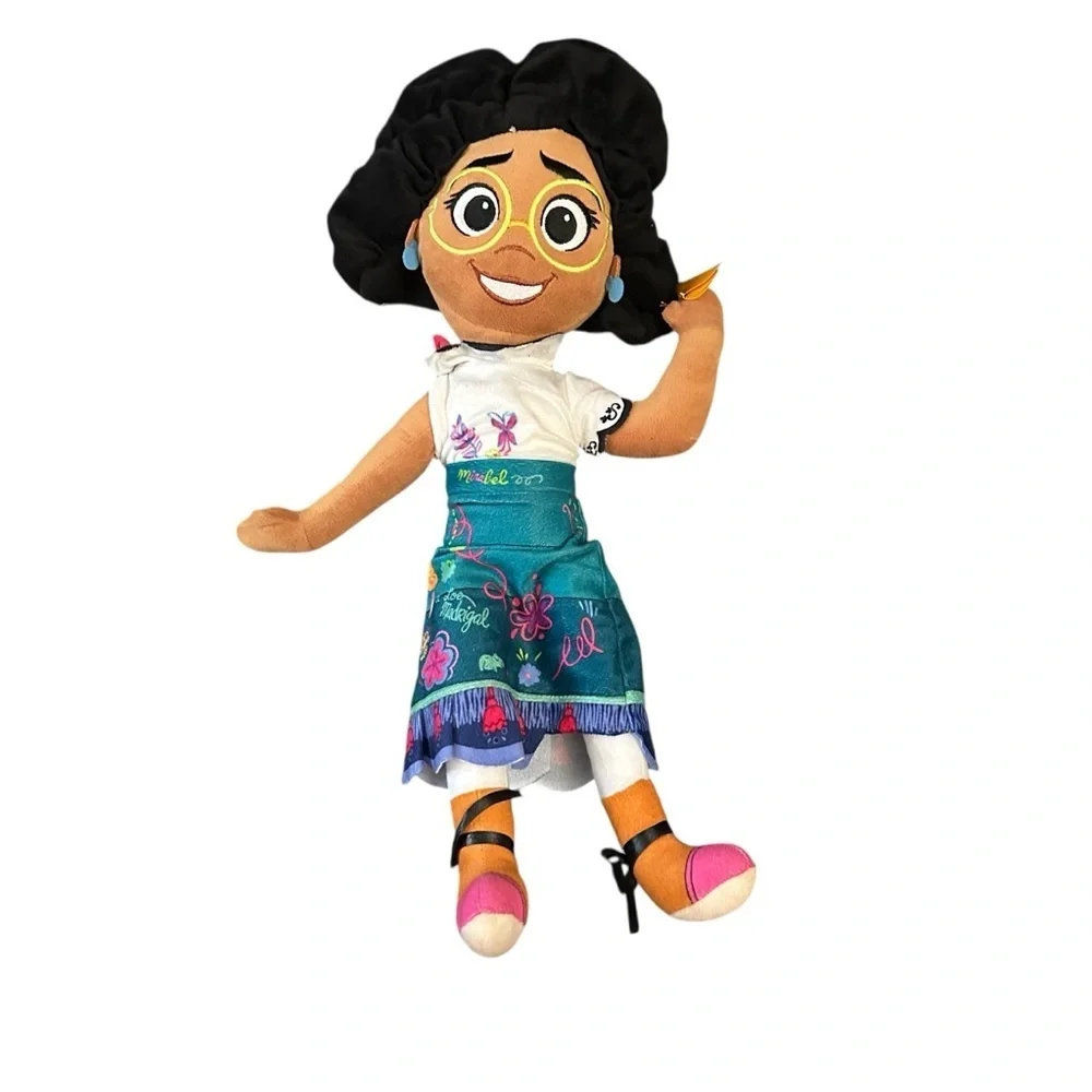 Disney Mirabel Plush Doll - Black, White, Blue, Pink